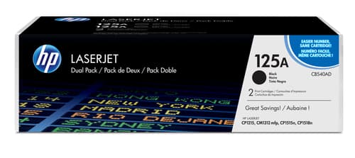 Hp Värikasetti Musta 125a - Cb540ad 2-pack