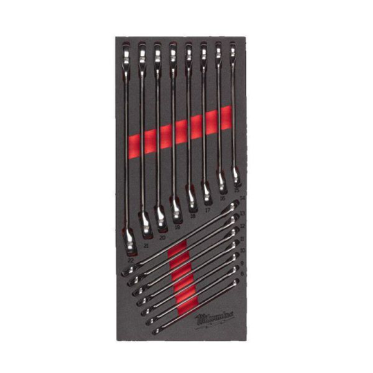 Milwaukee 4932479827 Steel Storage Kiintoavainsarja 15-osainen