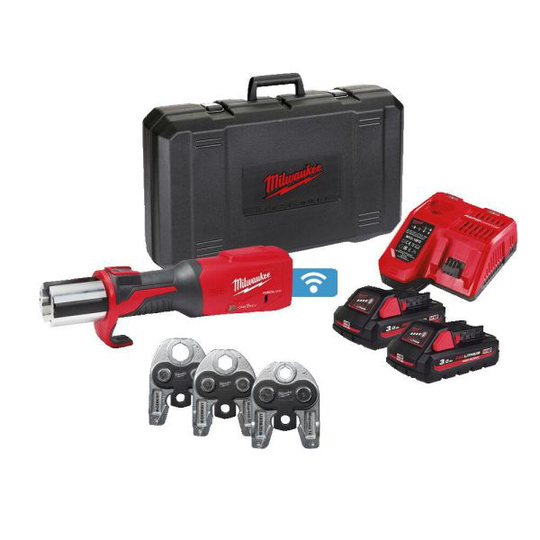 Milwaukee M18 ONEBLHPT-302C GM-SET Puristustyökalu sisältää akun ja laturin, 15-22-28