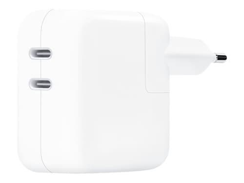 Apple 35 W:n Usb-c-virtasovitin Kahdella Portilla Valkoinen