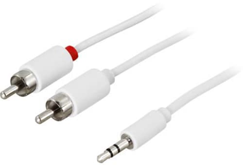 Deltaco Äänikaapeli 3m Rca Uros Mini-phone Stereo 3.5 Mm Uros