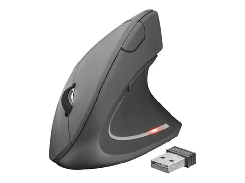 Trust Verto Ergonominen Hiiri Langaton 1,600dpi Hiiri Musta