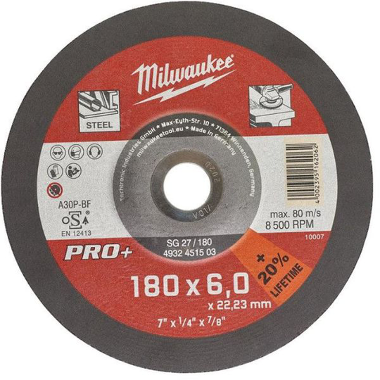 Milwaukee SG 27 PRO+ Katkaisulaikka 180x6 mm.