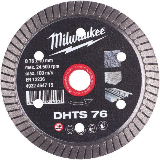 Milwaukee DHTS 76 Timanttikatkaisulaikka Ø 76 mm