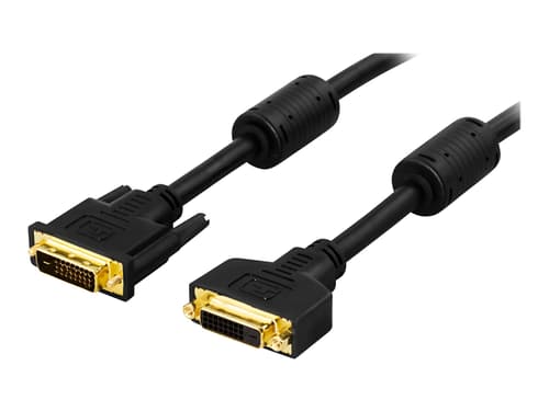Deltaco Display Cable 2m 24+1-nastainen Digitaalinen Dvi Uros 24+1-nastainen Digitaalinen Dvi Naaras