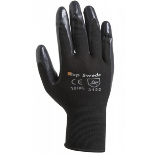 Top Swede N-120BLK Asennuskäsine musta, nitriili 7