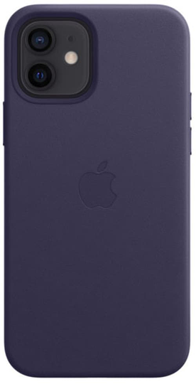 Apple Leather Case With Magsafe Iphone 12, Iphone 12 Pro Syvä Violetti
