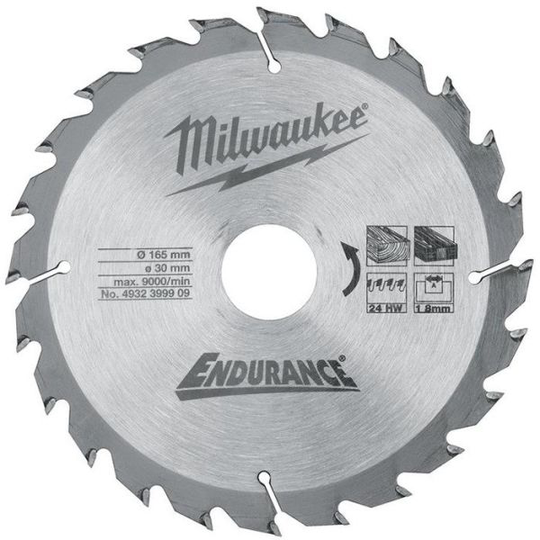 Milwaukee 4932399909 Sahanterä 165x2,6x30mm, 24T