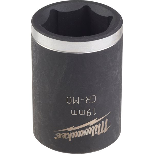 Milwaukee Shockwave Impact Duty Voimahylsy 1/2" kiinnitys, lyhyt 19 mm