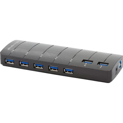 Deltaco Usb-hub 7-ports Usb 3.0 Black Usb Hub