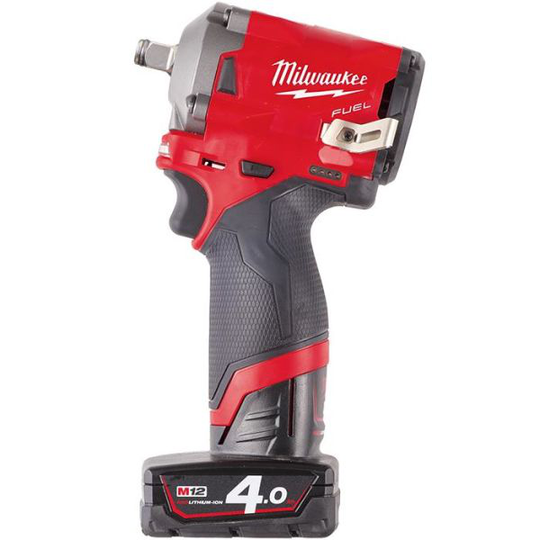 Milwaukee M12 FIWF12-422X Mutterinväännin 1/2", sis. akun ja laturin