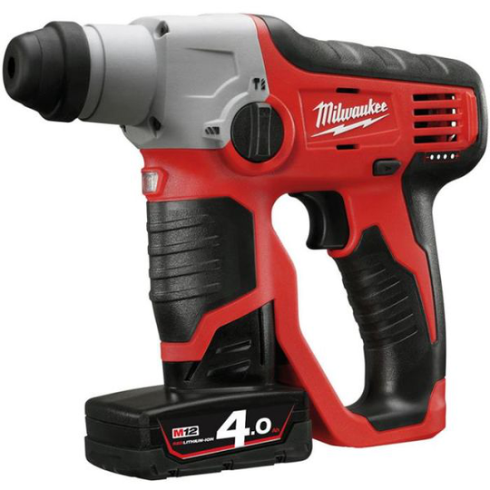 Milwaukee M12 H-402C Poravasara sis. akun ja laturin