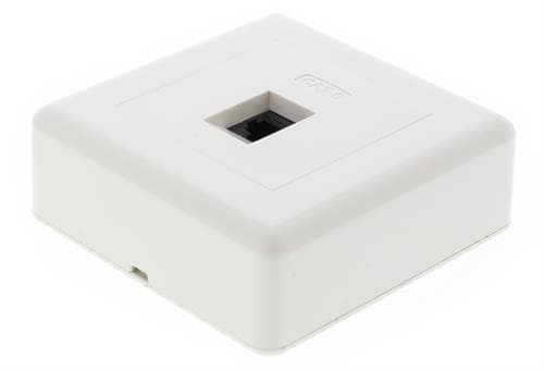 Deltaco Wall Outlet 1-port Cat 6