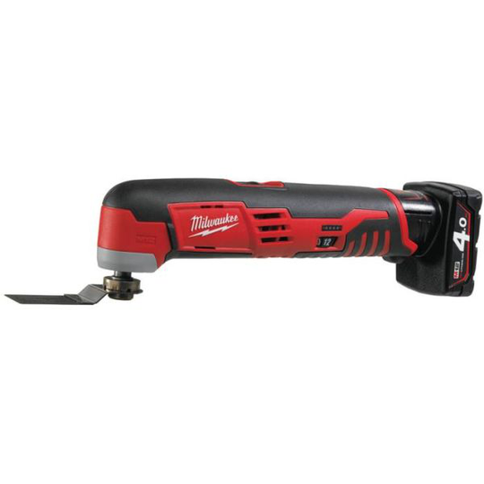 Milwaukee C12 MT-402B Monitoimityökalu 2 x 4,0 Ah:n akku ja laturi