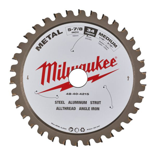 Milwaukee 4932479554 Sahanterä 150 x 20 x 1,6 mm, T34