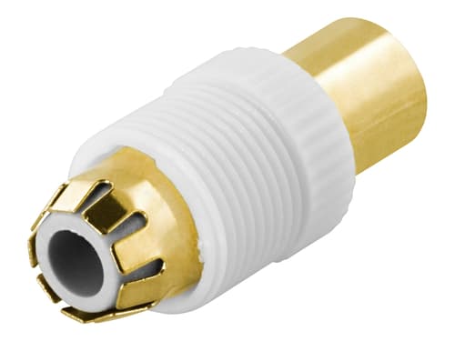 Deltaco Antenna Contact 9.5mm Male Screw Plast F-liitin Uros