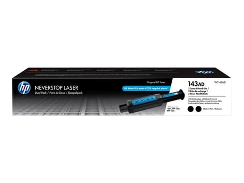Hp Värikasetti Musta Reload 143ad 2.5k - Neverstop 2-pack