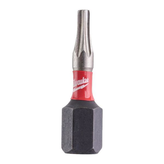 Milwaukee Shockwave Ruuvikärki toimitetaan kotelossa TX9X25 mm, 2 kpl