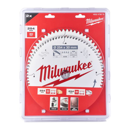 Milwaukee 4932479576 Sahanterä Ø254/30 mm, 60/80T