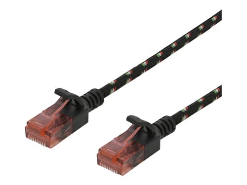 Deltaco Kytkentäkaapeli Rj-45 Rj-45 Cat 6a 1m Musta