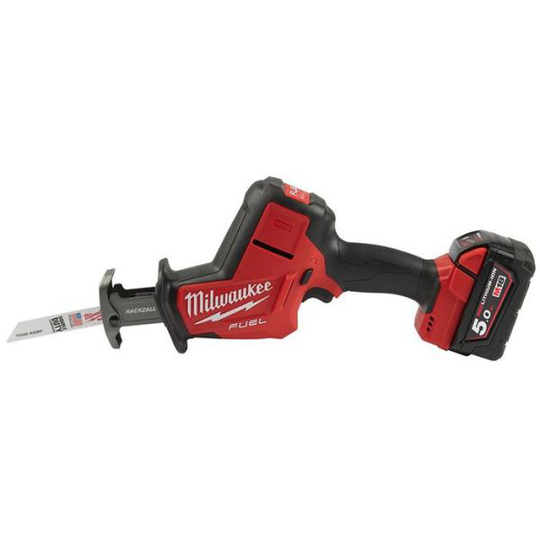 Milwaukee M18 FHZ-502X Puukkosaha sis. akun ja laturin