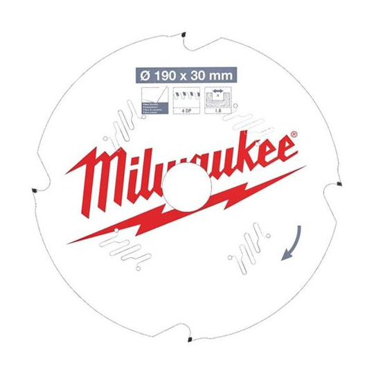 Milwaukee CSB P FC Sahanterä 190x1,8x30 mm, 4T