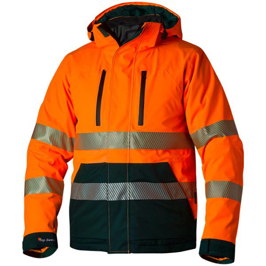 Top Swede 127 Takki huomioväri, oranssi/laivastonsininen Koko XS